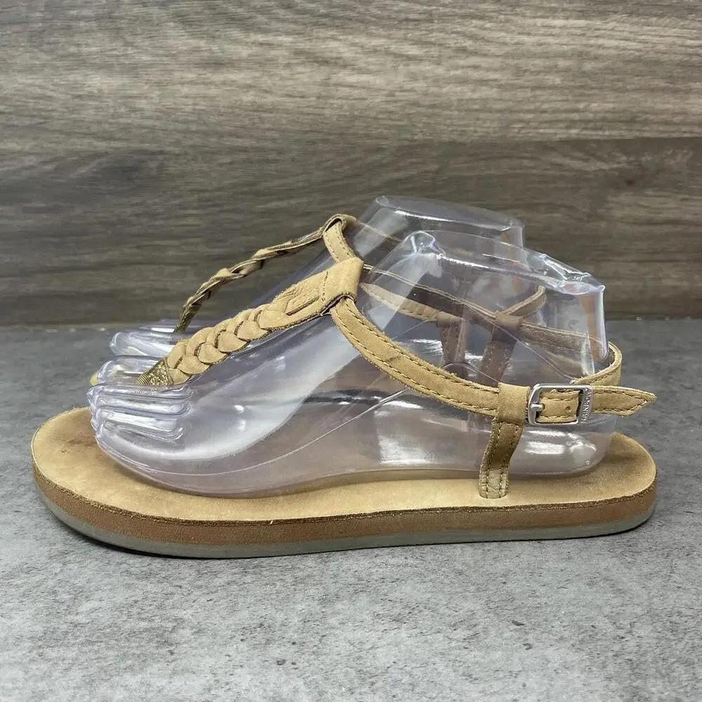 Rainbow Sandals Size Large (7.5-8.5) T Street Center Braid Slip On